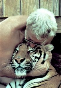 Michael Bleyman and his tiger.