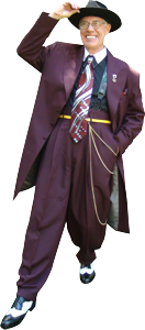 Jason Savage in his Zoot Suit.